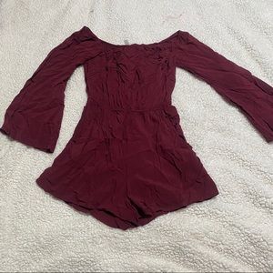 Maroon  target romper (S) never worn